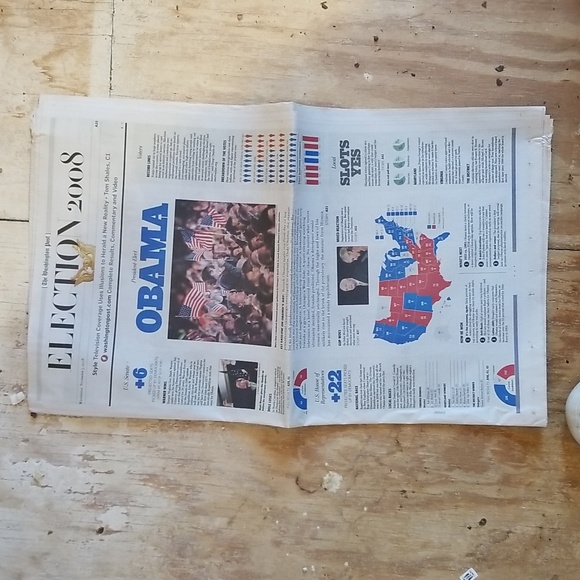 Washington Post "A" section re: President Obama's election on November 5, 2008 - Picture 3 of 6